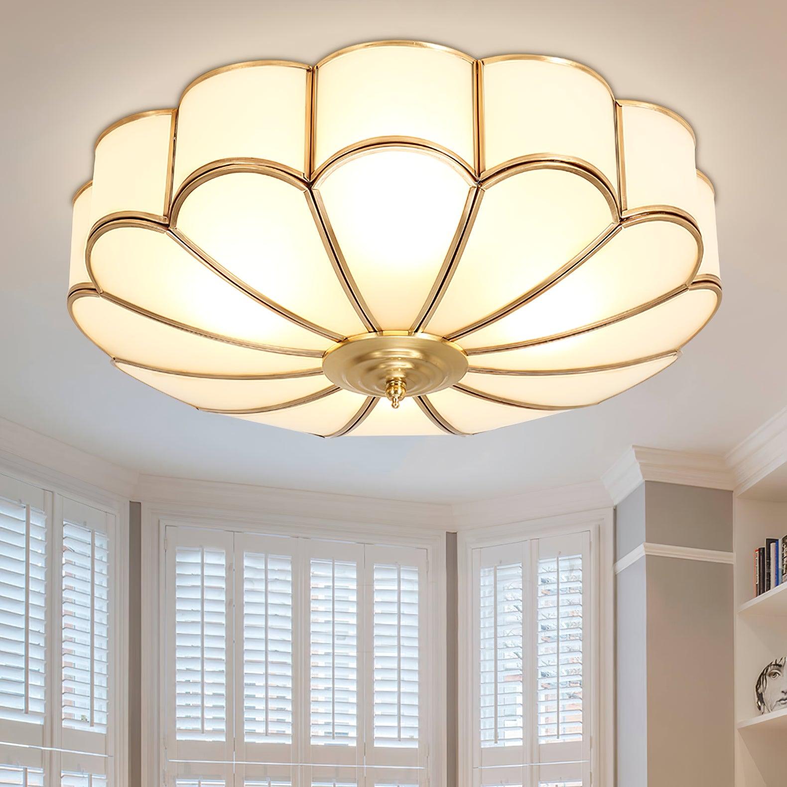 Flower Shape Glass Recessed Ceiling Light - Blowlighting
