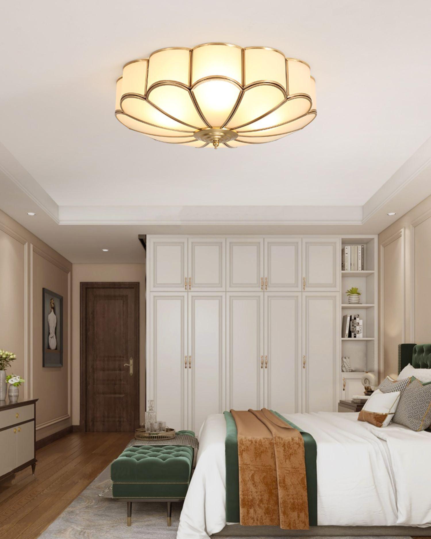 Flower Shape Glass Recessed Ceiling Light - Blowlighting