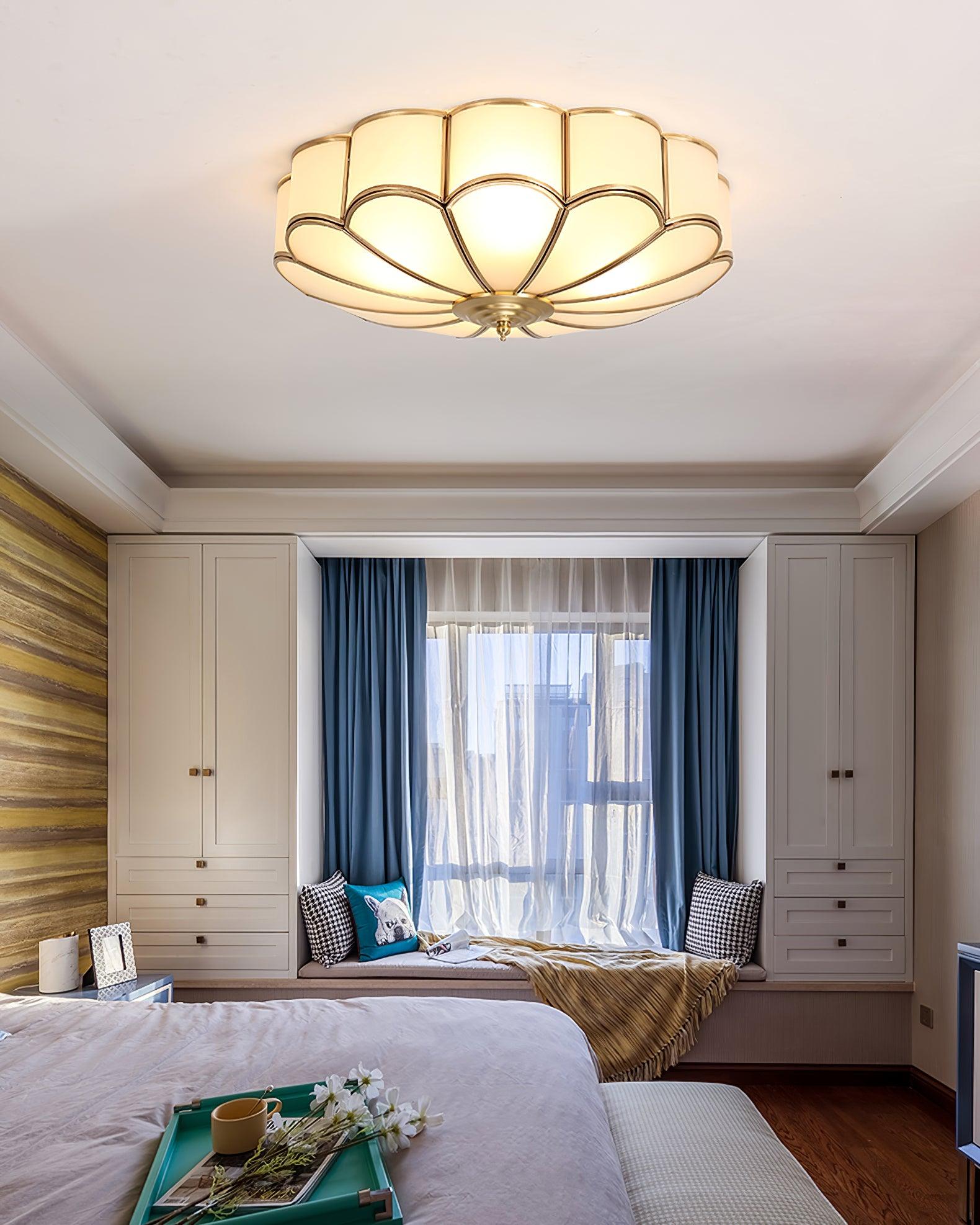 Flower Shape Glass Recessed Ceiling Light - Blowlighting