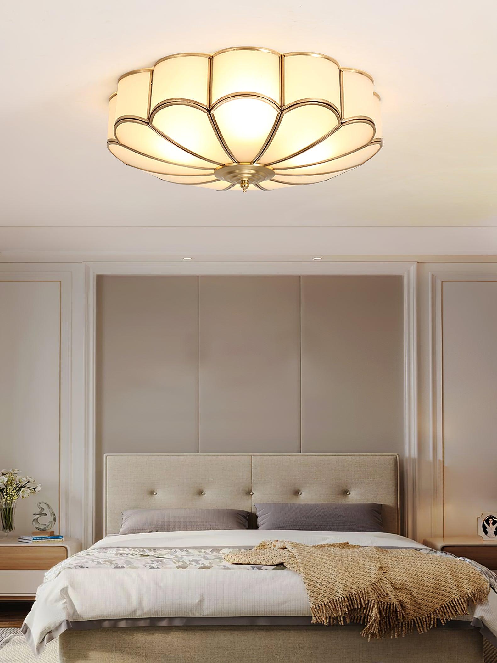 Flower Shape Glass Recessed Ceiling Light - Blowlighting