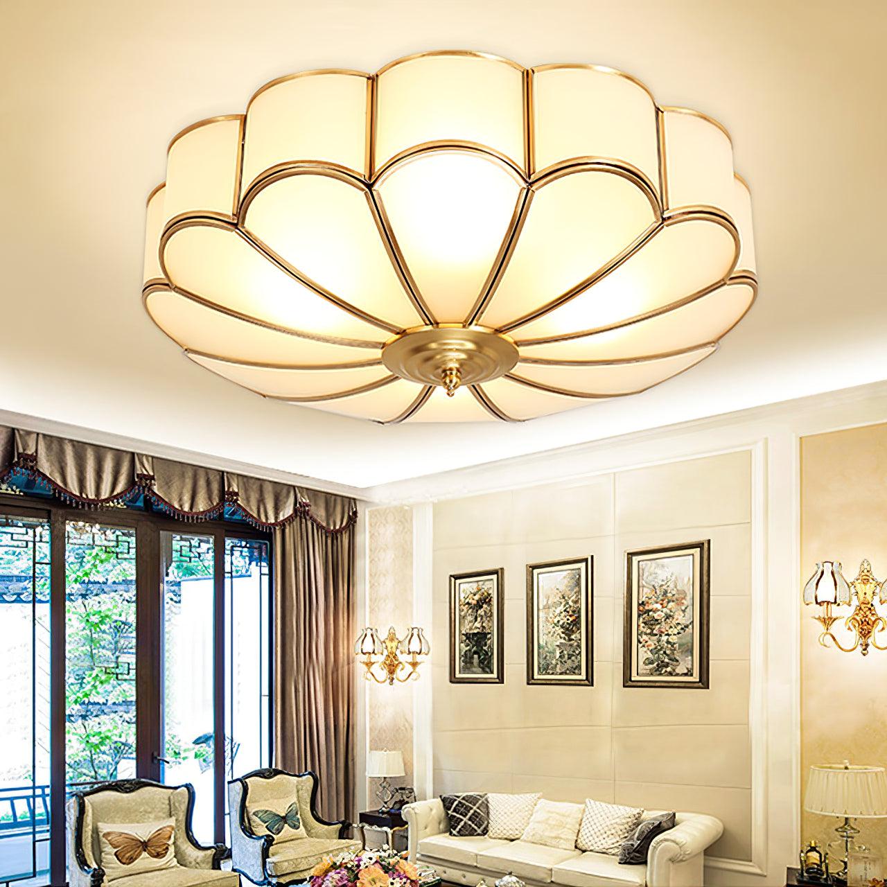 Flower Shape Glass Recessed Ceiling Light - Blowlighting