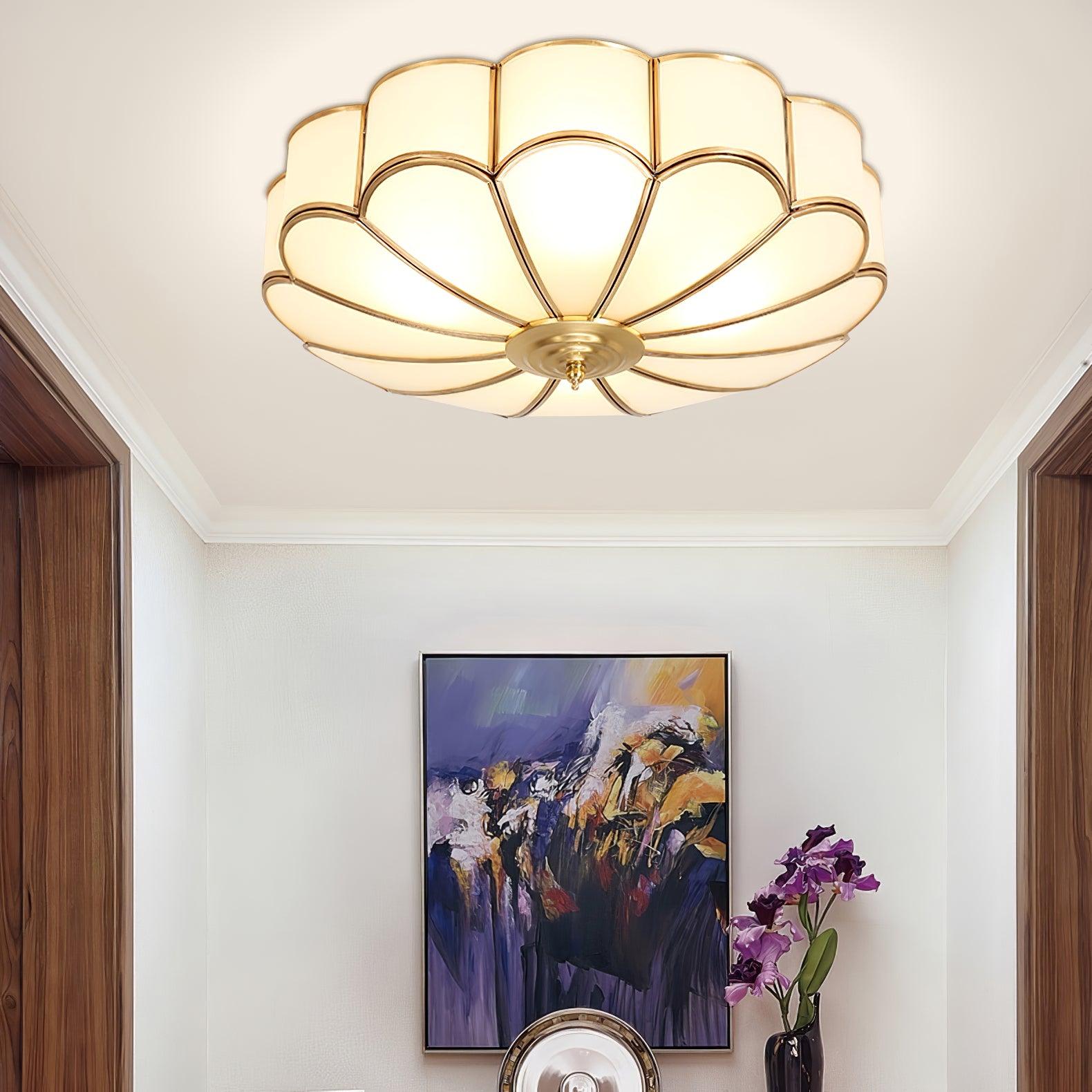 Flower Shape Glass Recessed Ceiling Light - Blowlighting