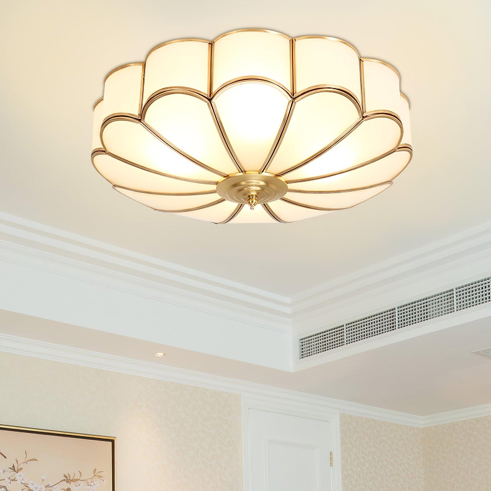 Flower Shape Glass Recessed Ceiling Light - Blowlighting
