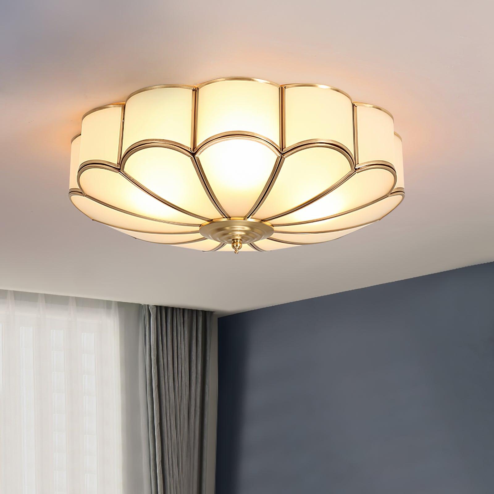 Flower Shape Glass Recessed Ceiling Light - Blowlighting