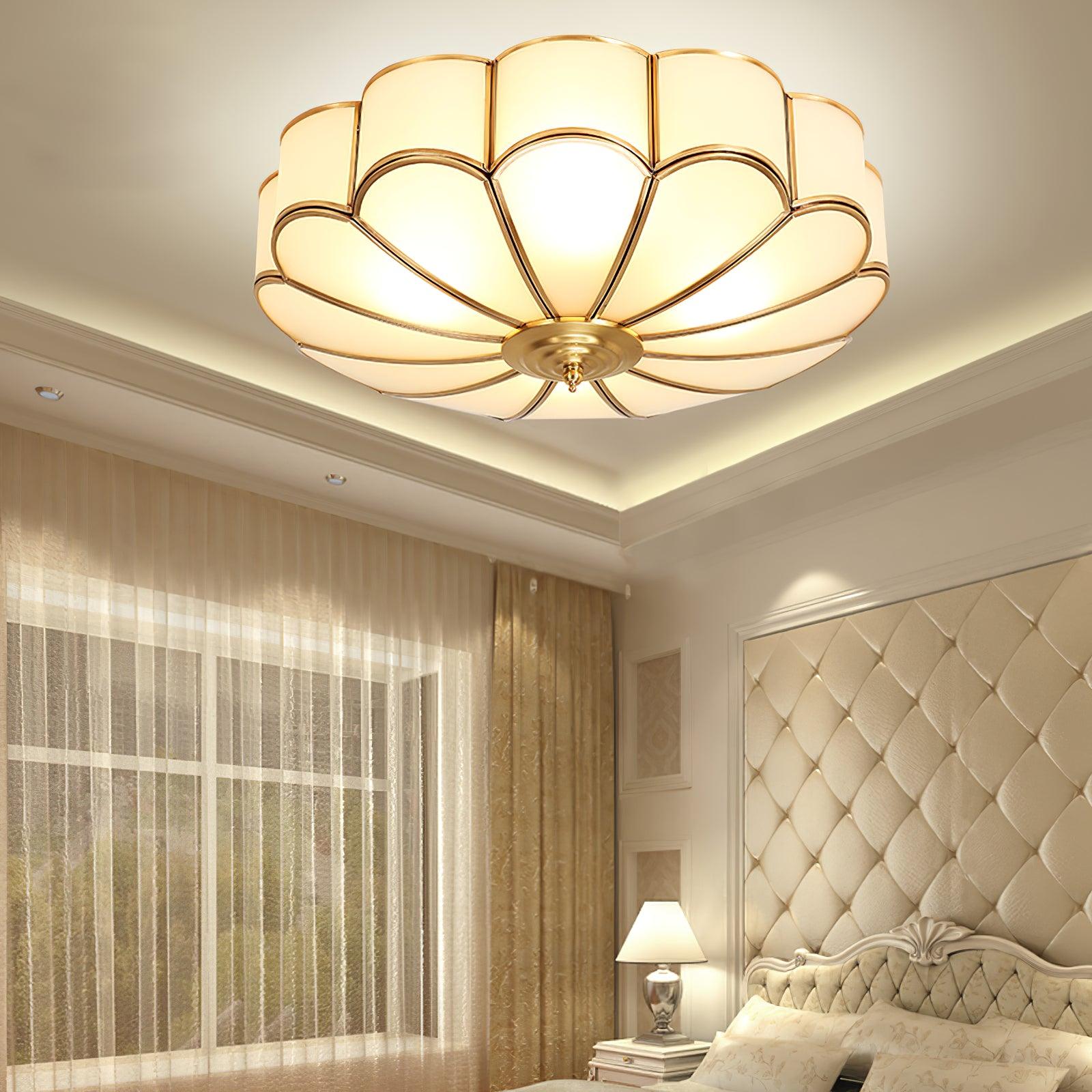 Flower Shape Glass Recessed Ceiling Light - Blowlighting