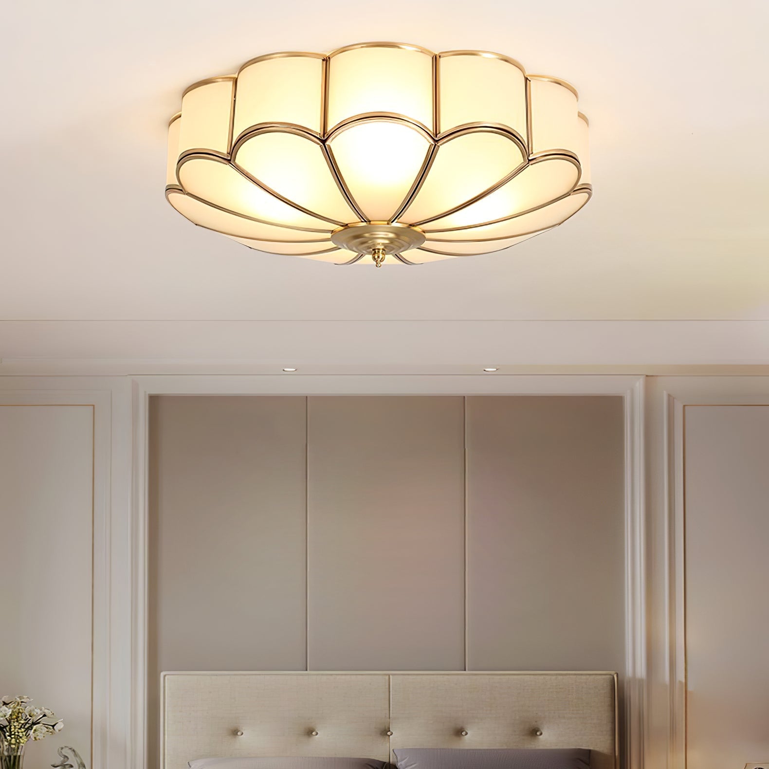 Flower Shape Glass Recessed Ceiling Light - Blowlighting