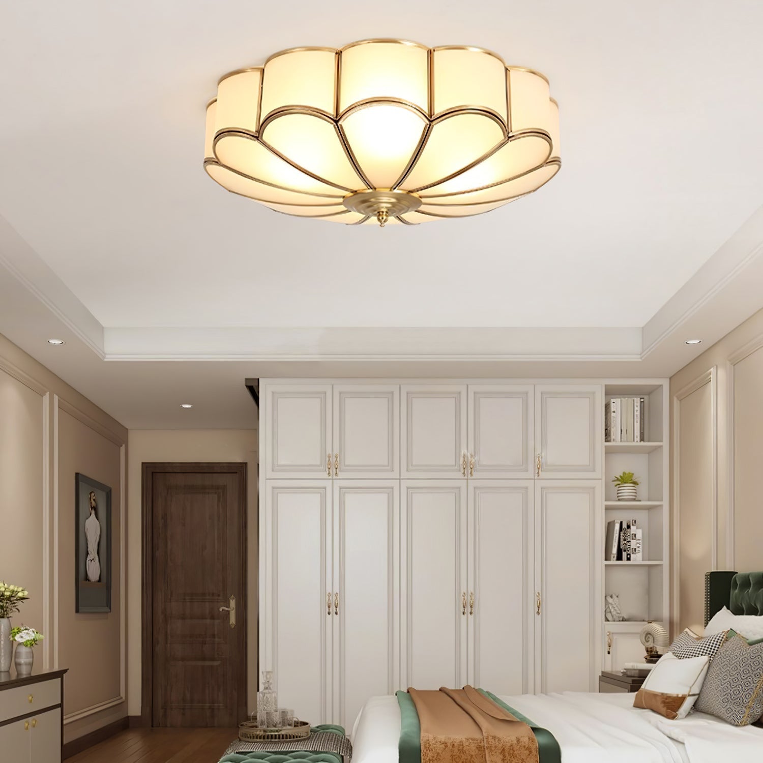 Flower Shape Glass Recessed Ceiling Light - Blowlighting