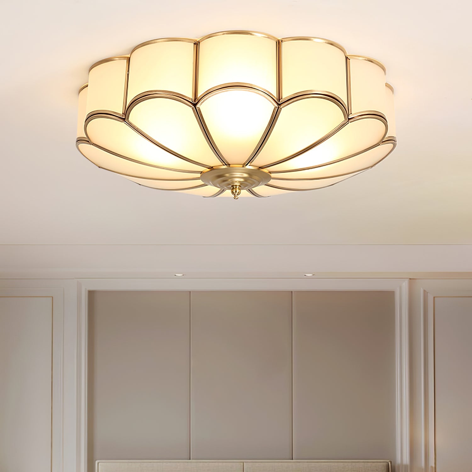 Flower Shape Glass Recessed Ceiling Light - Blowlighting