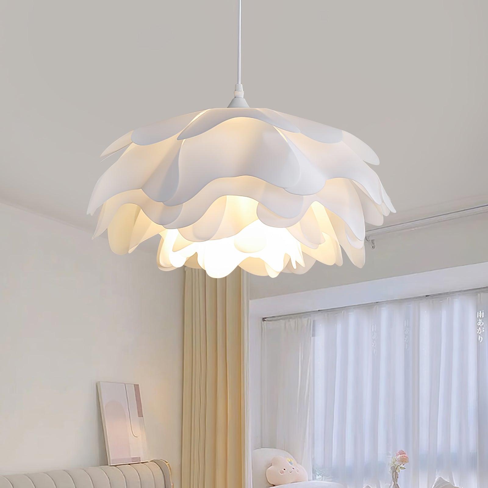 Flower Shaped White Pendant Lamp - Blowlighting