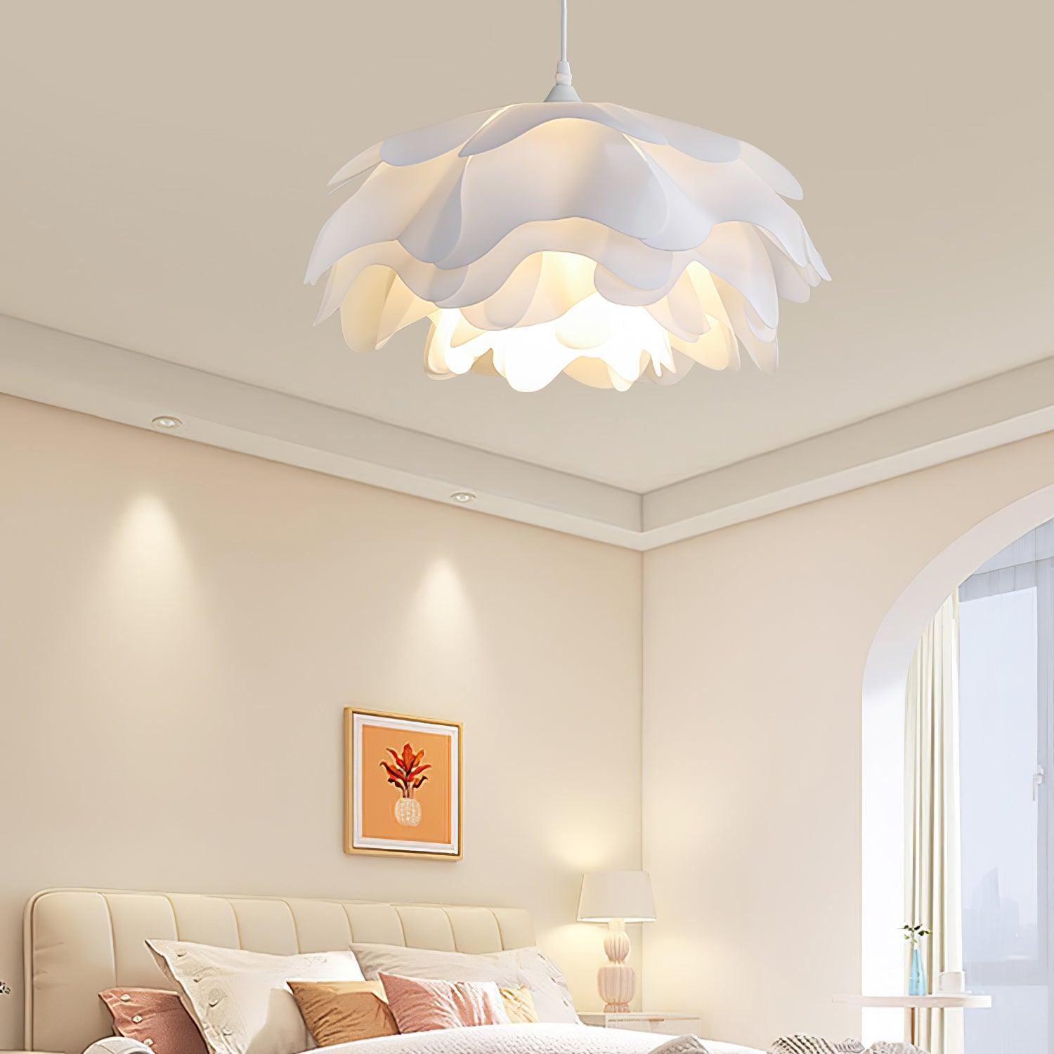 Flower Shaped White Pendant Lamp - Blowlighting