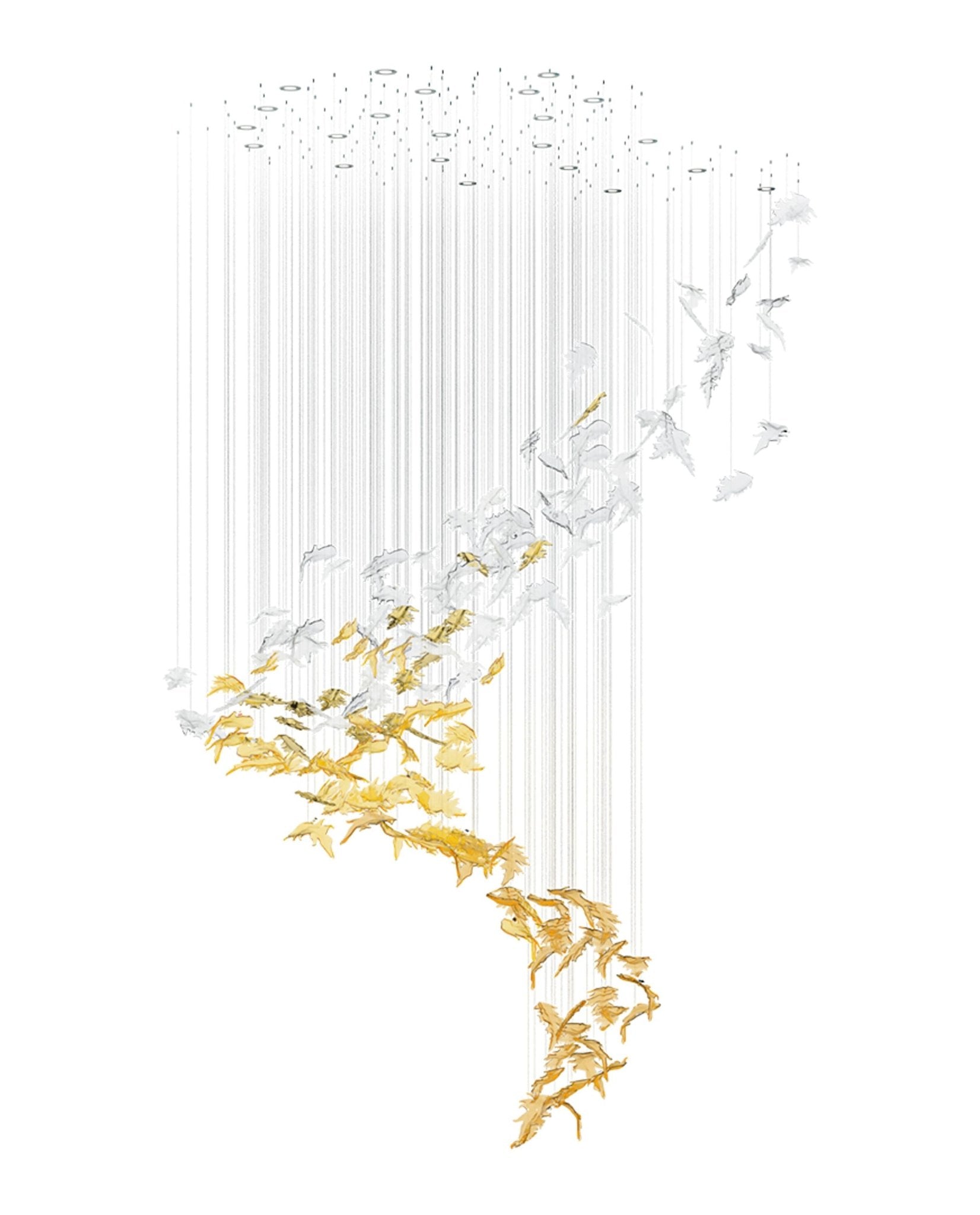 Cosolion Bird Glass Chandelier - Blowlighting