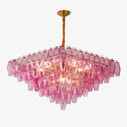 Aurora Chandelier Fuchsia Prism Inverted Pyramid - Blowlighting