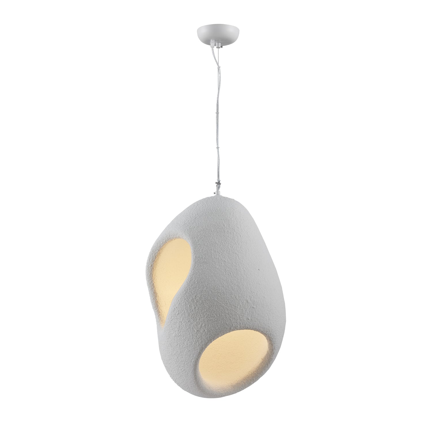 Zavelyra Textured Resin Pendant Light - Blowlighting