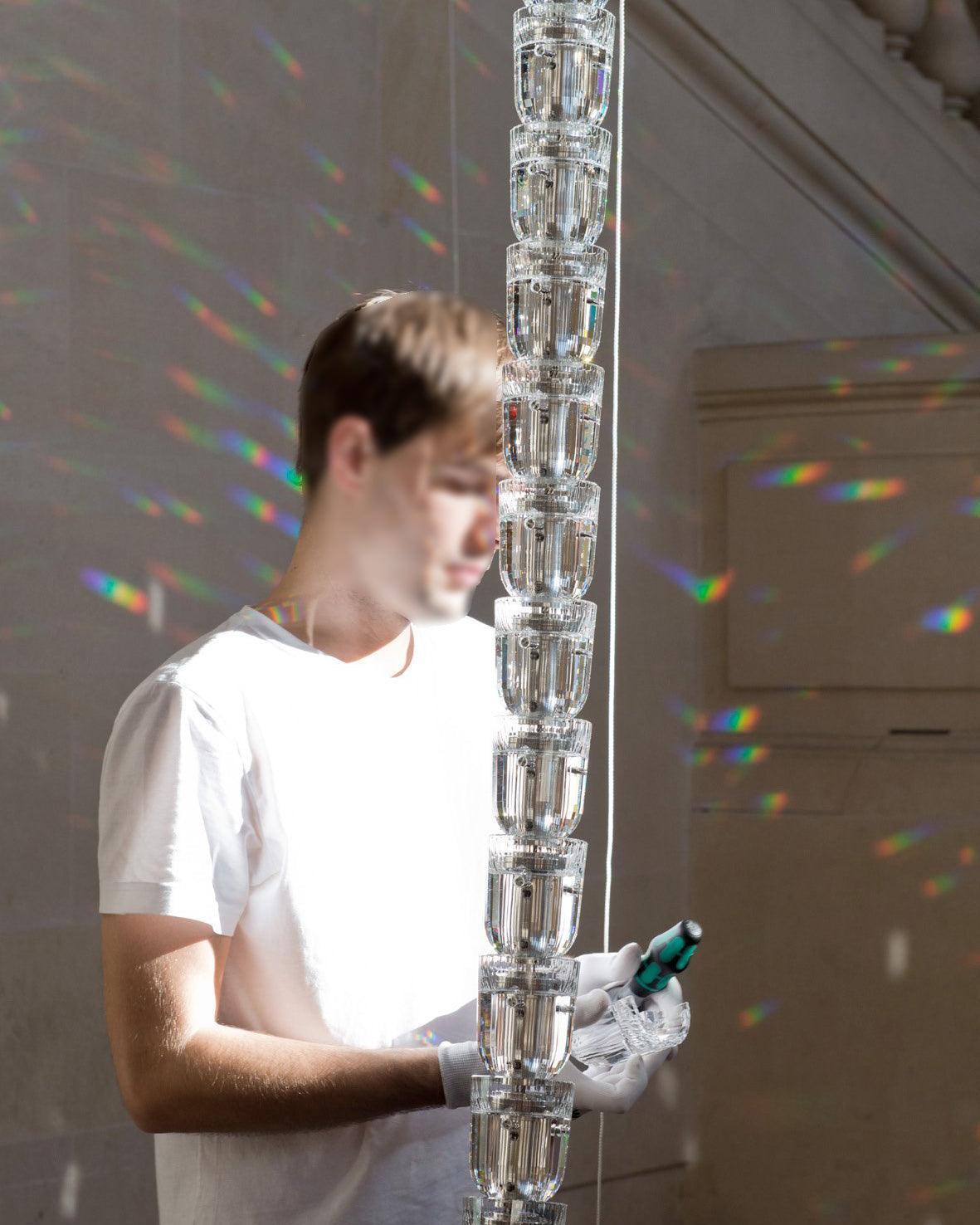 Zevenila Modern Acrylic Chandelier - Blowlighting