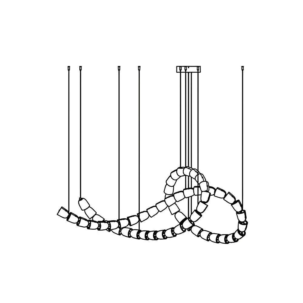 Aurvelis Modern LED Chandelier - Blowlighting