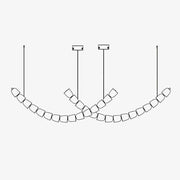 Cascade Modern Acrylic Chandelier - Blowlighting