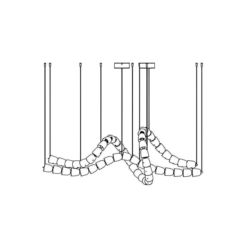 Zevenila Modern Acrylic Chandelier - Blowlighting