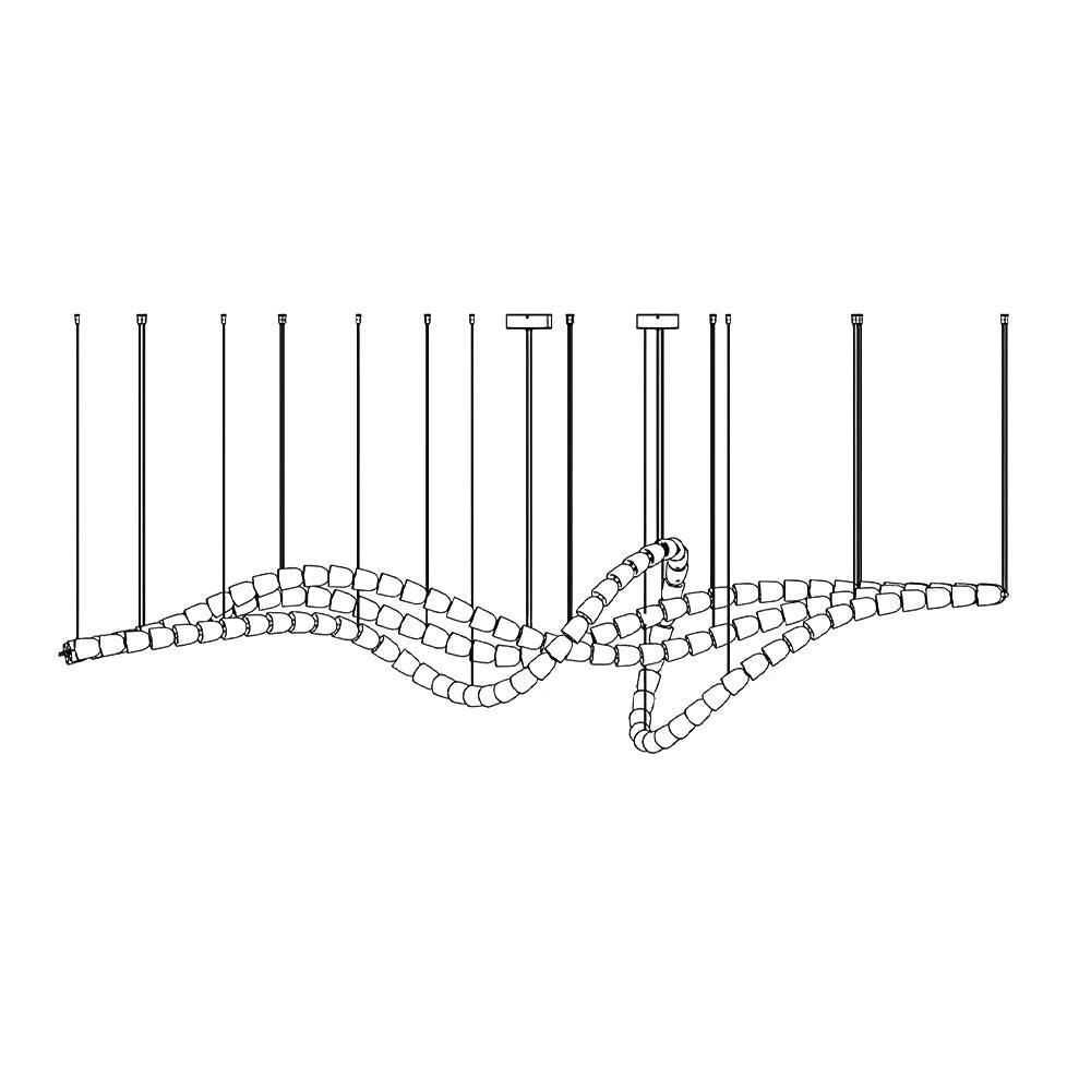 Zevenila Modern Acrylic Chandelier - Blowlighting