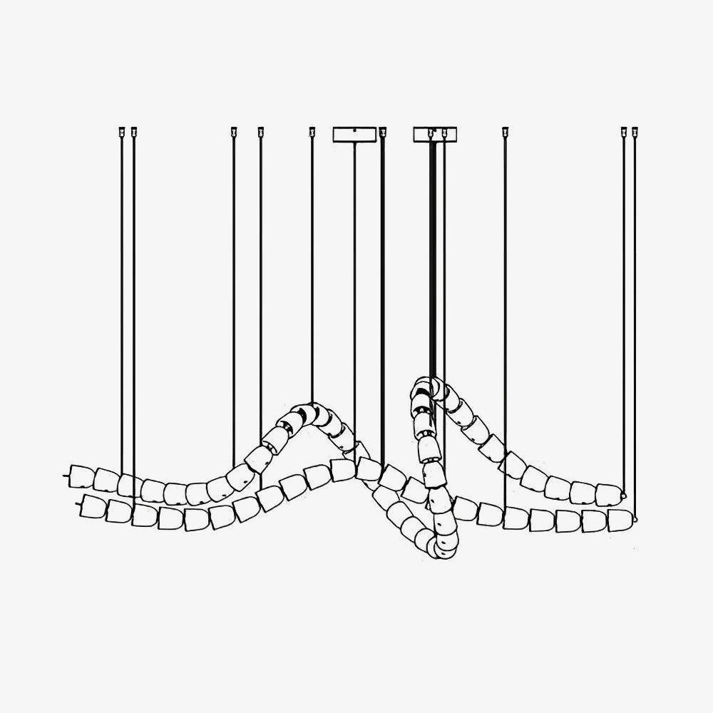 Zevenila Modern Acrylic Chandelier - Blowlighting