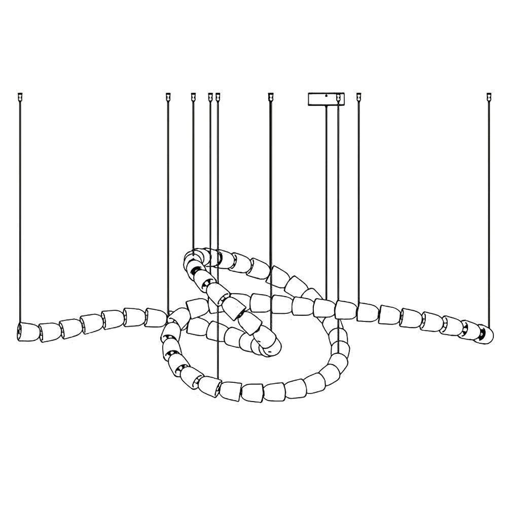 Zemirisra Modern Acrylic Chandelier - Blowlighting