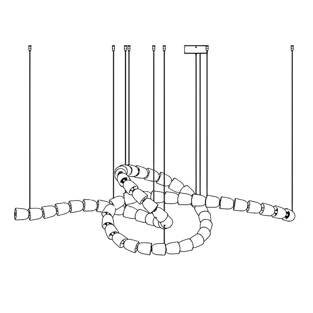 Zemirisra Modern Acrylic Chandelier - Blowlighting