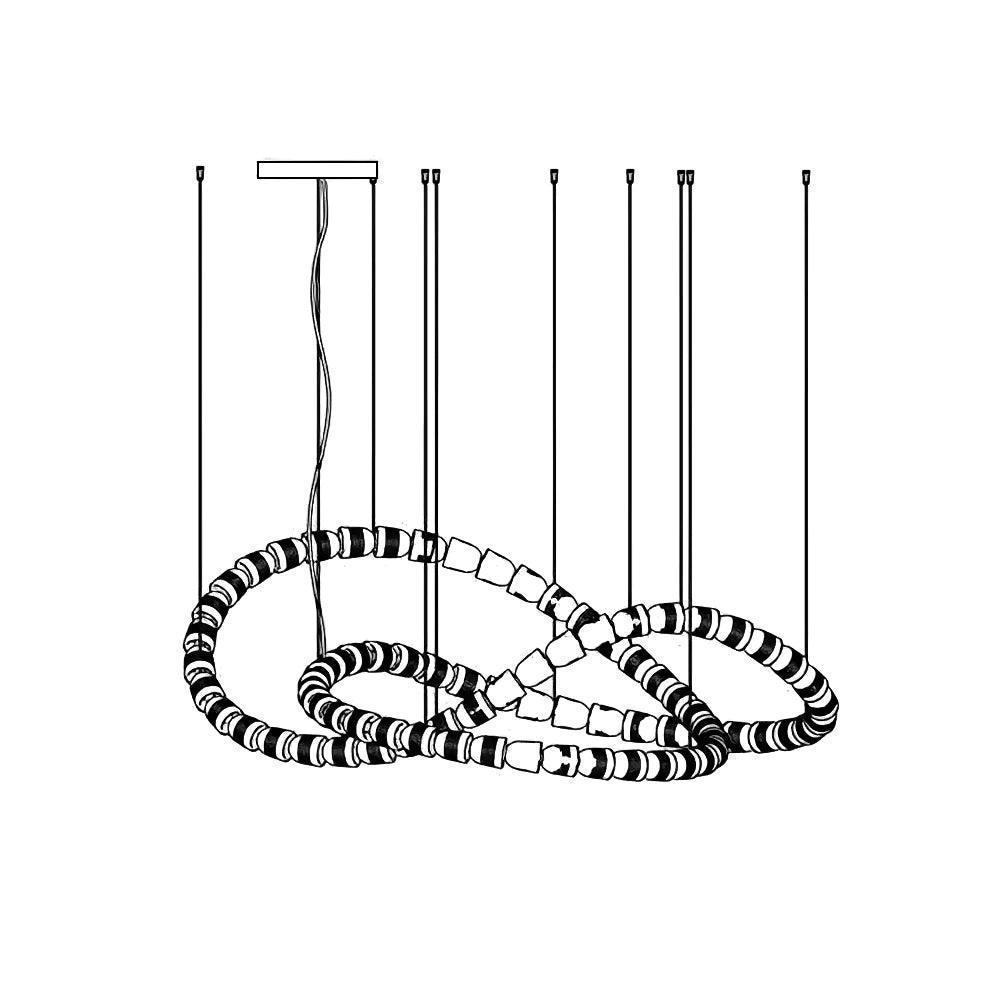 Myvenarae Modern LED Chandelier - Blowlighting
