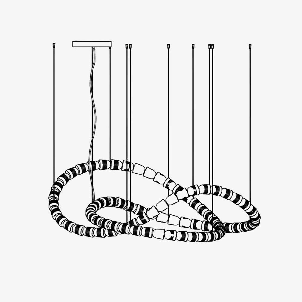 Myvenarae Modern LED Chandelier - Blowlighting