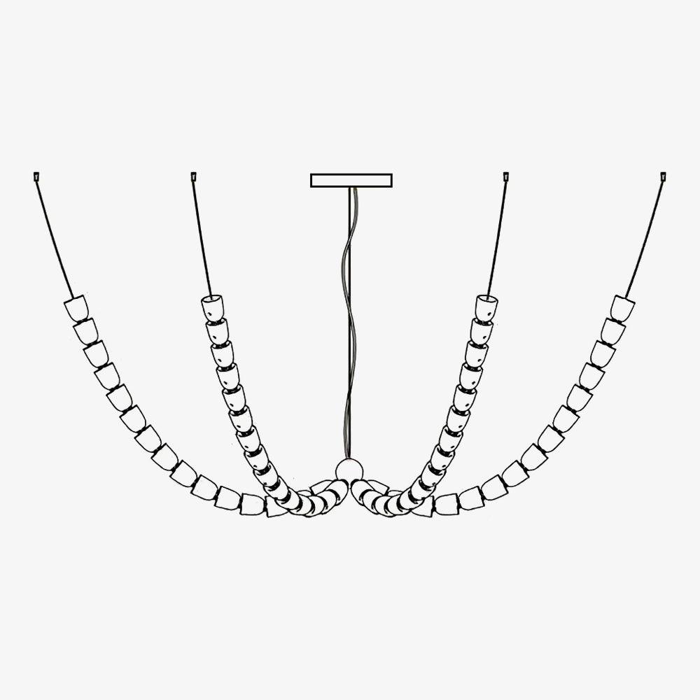 Vivaryra Modern LED Chandelier - Blowlighting