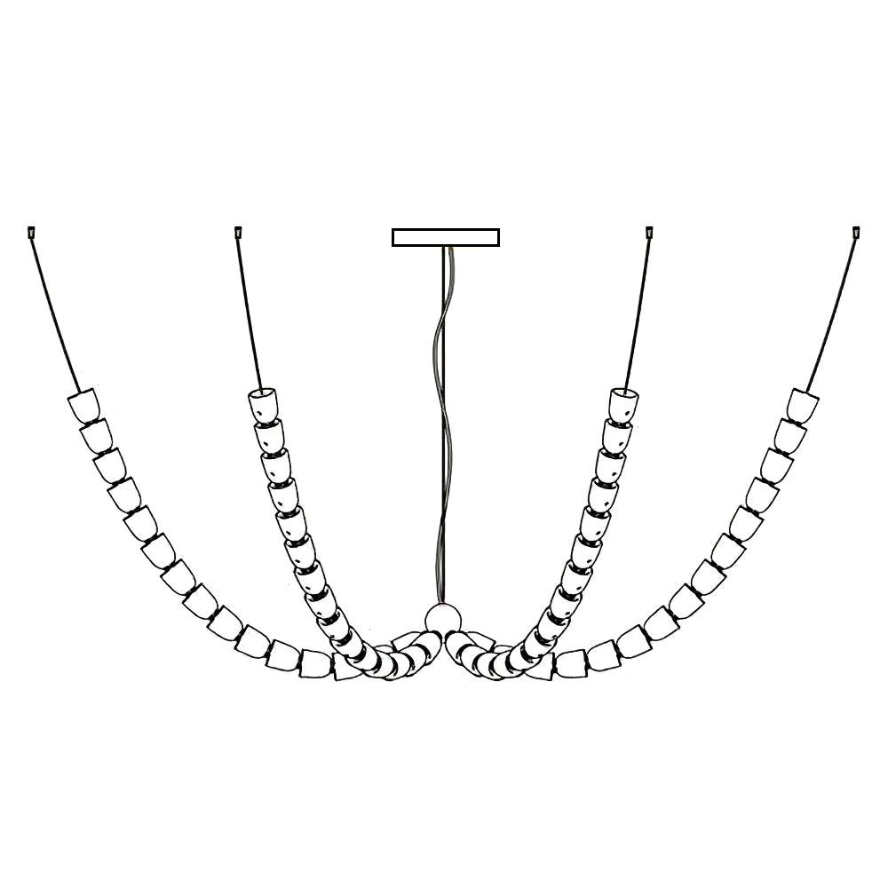 Vivaryra Modern LED Chandelier - Blowlighting