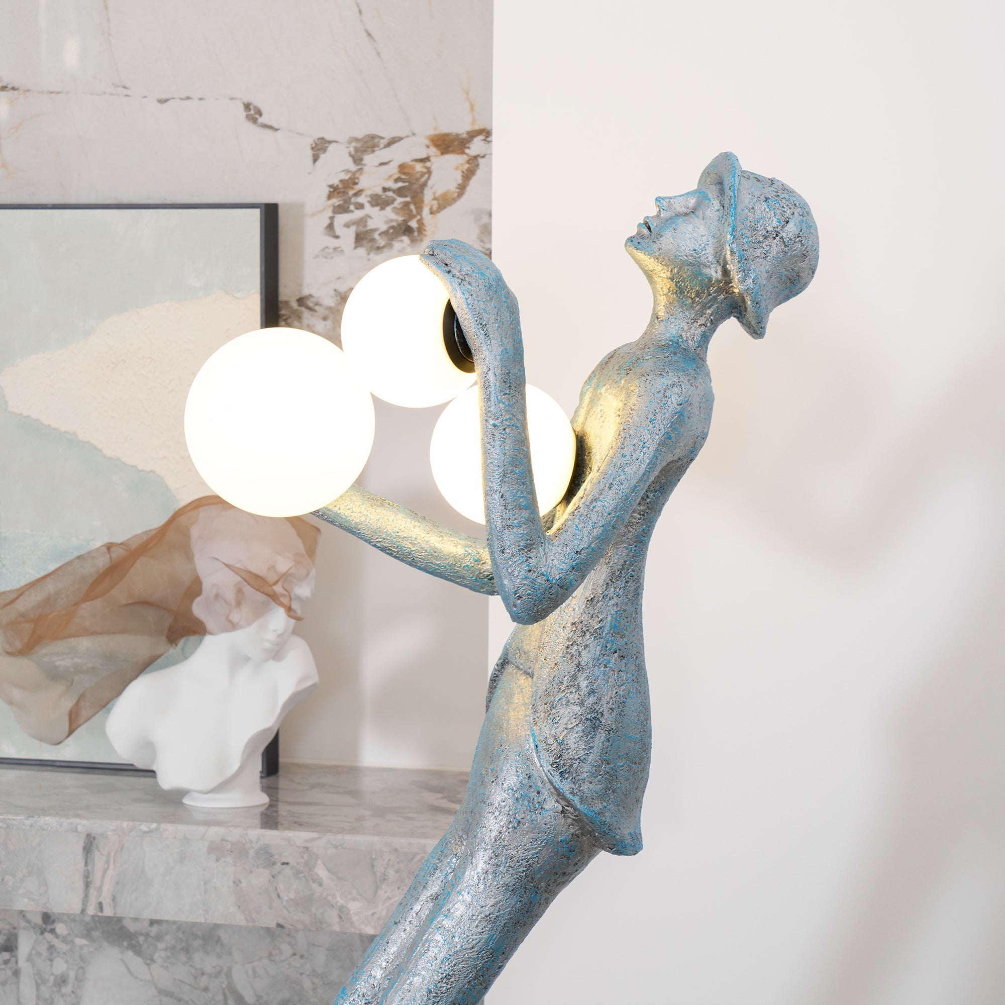 Evlirir Artistic Bronze Floor Lamp - Blowlighting
