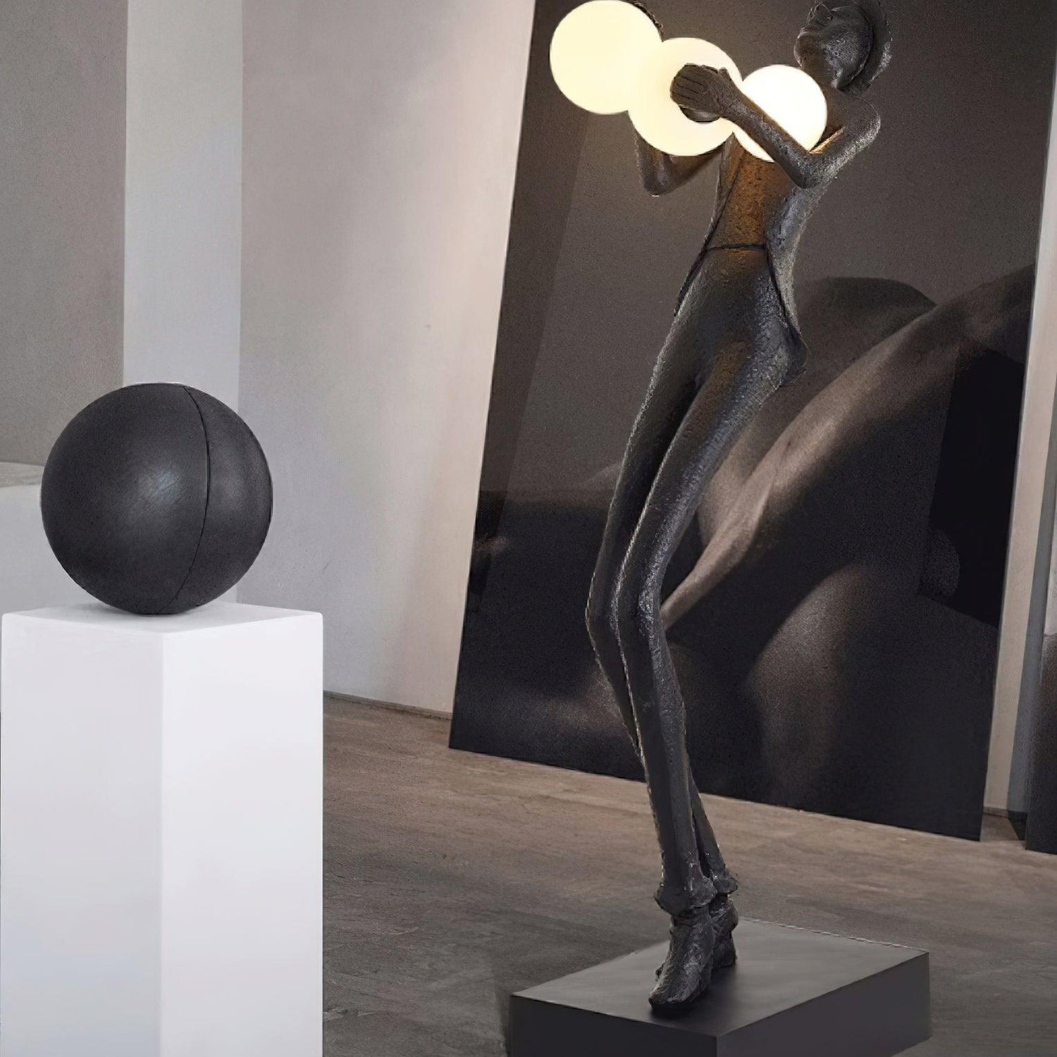 Evlirir Artistic Bronze Floor Lamp - Blowlighting