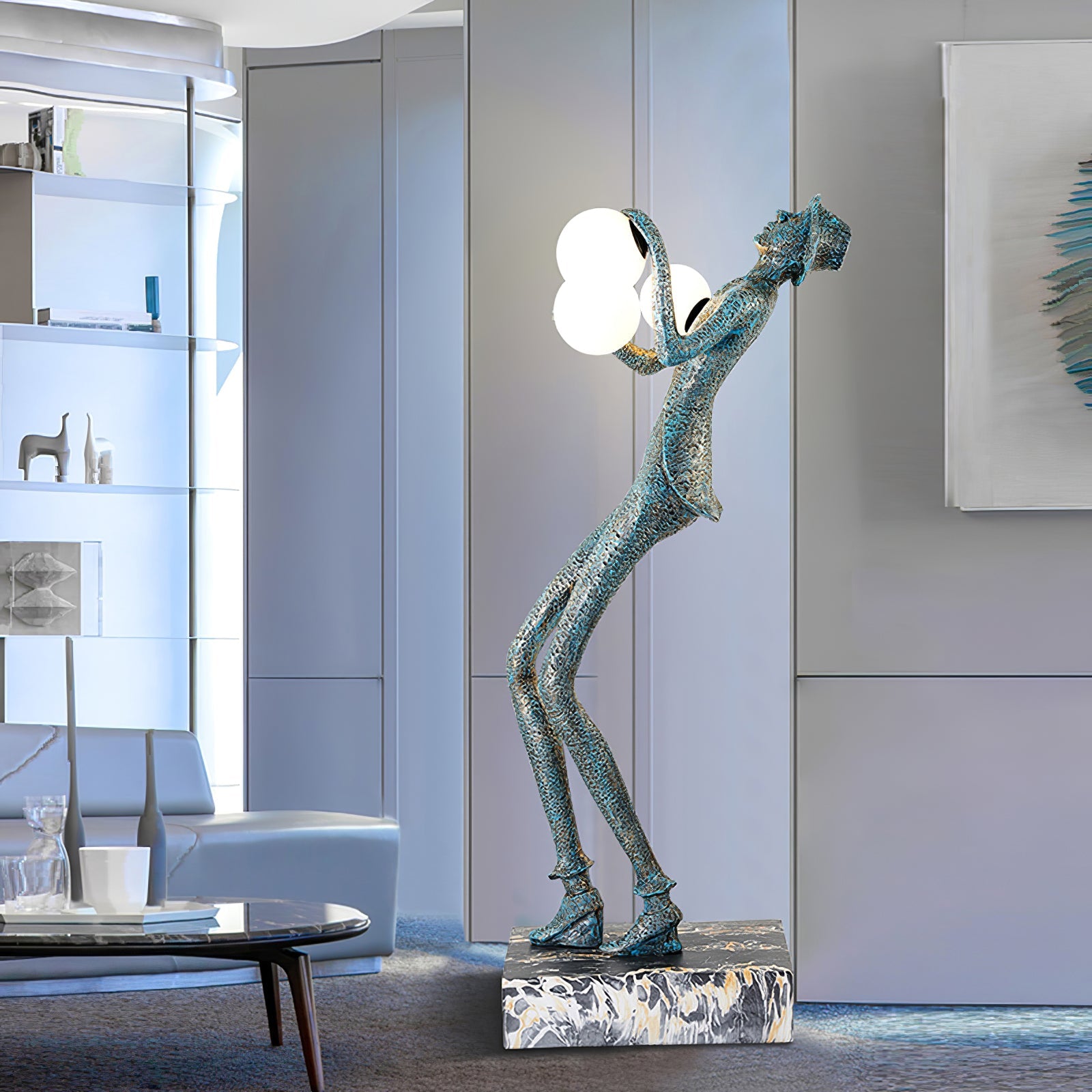 Evlirir Artistic Bronze Floor Lamp - Blowlighting