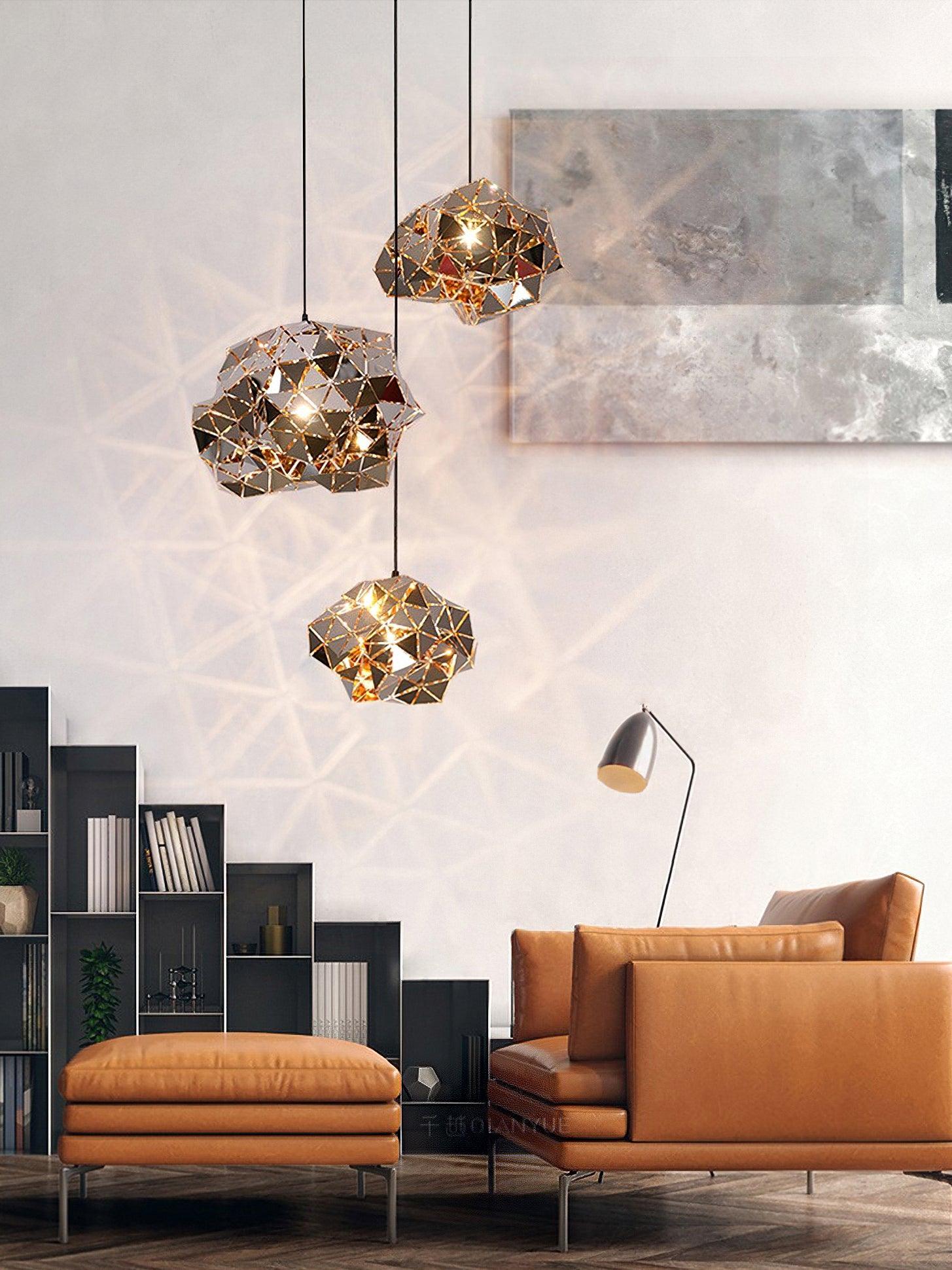 Geometric Panel Pendant Lamp - Blowlighting