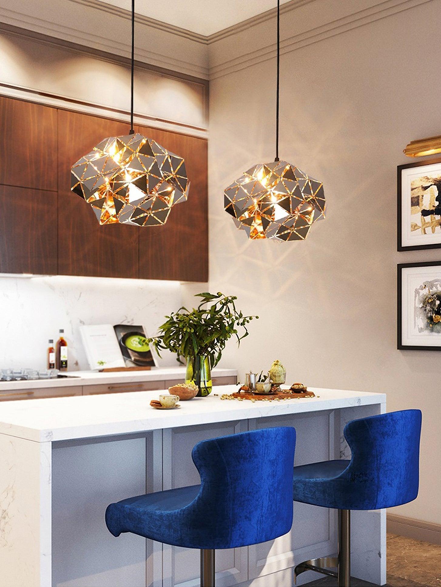 Geometric Panel Pendant Lamp - Blowlighting