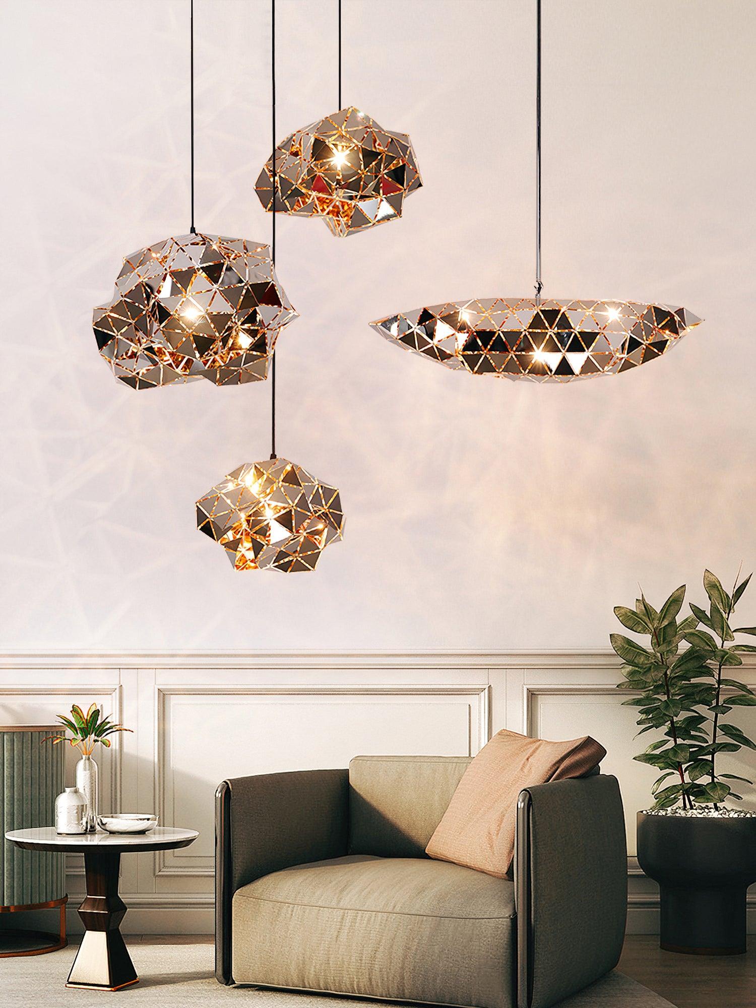 Geometric Panel Pendant Lamp - Blowlighting