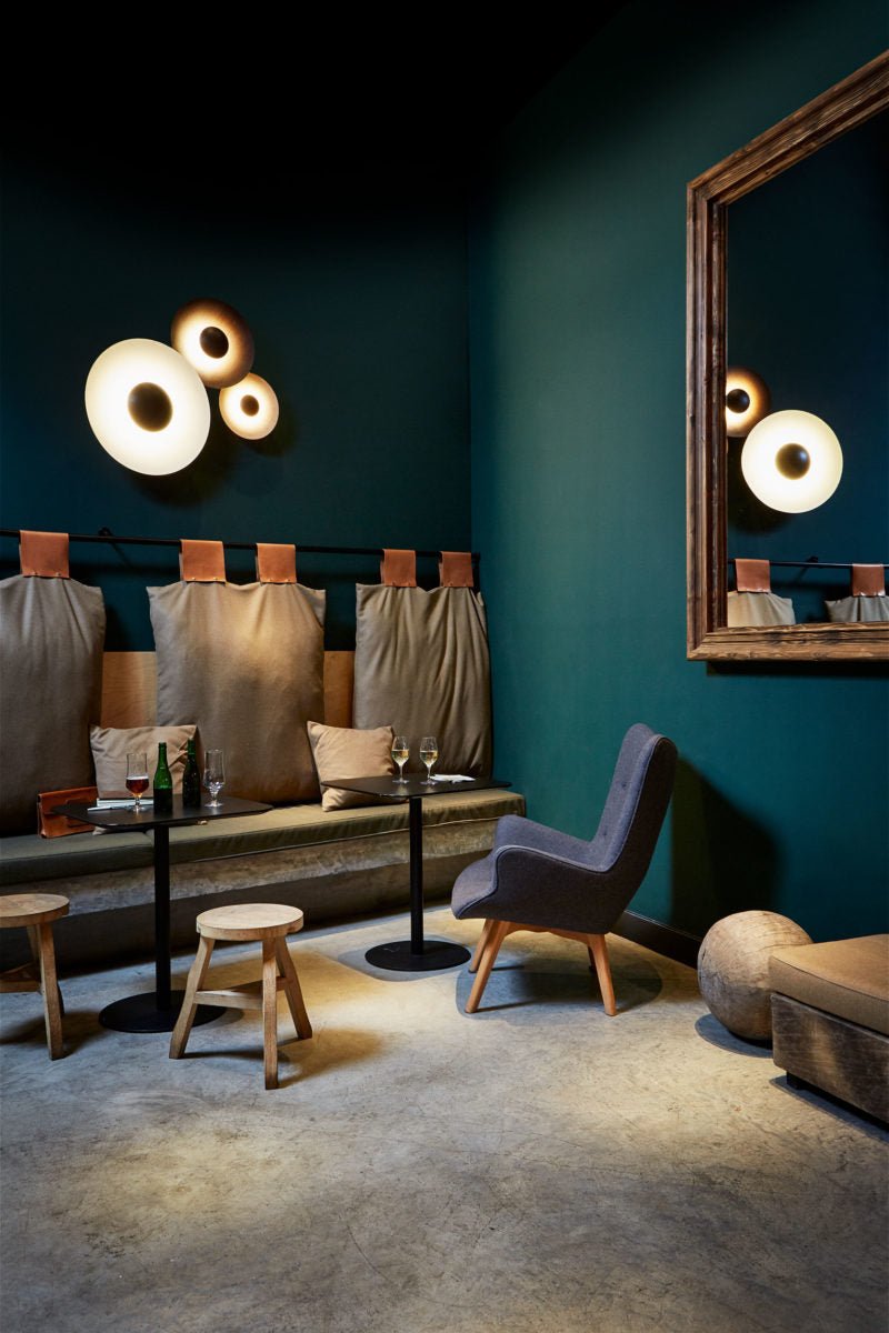 Ginger Modern Minimalist Round Metal Wall Lamp - Blowlighting