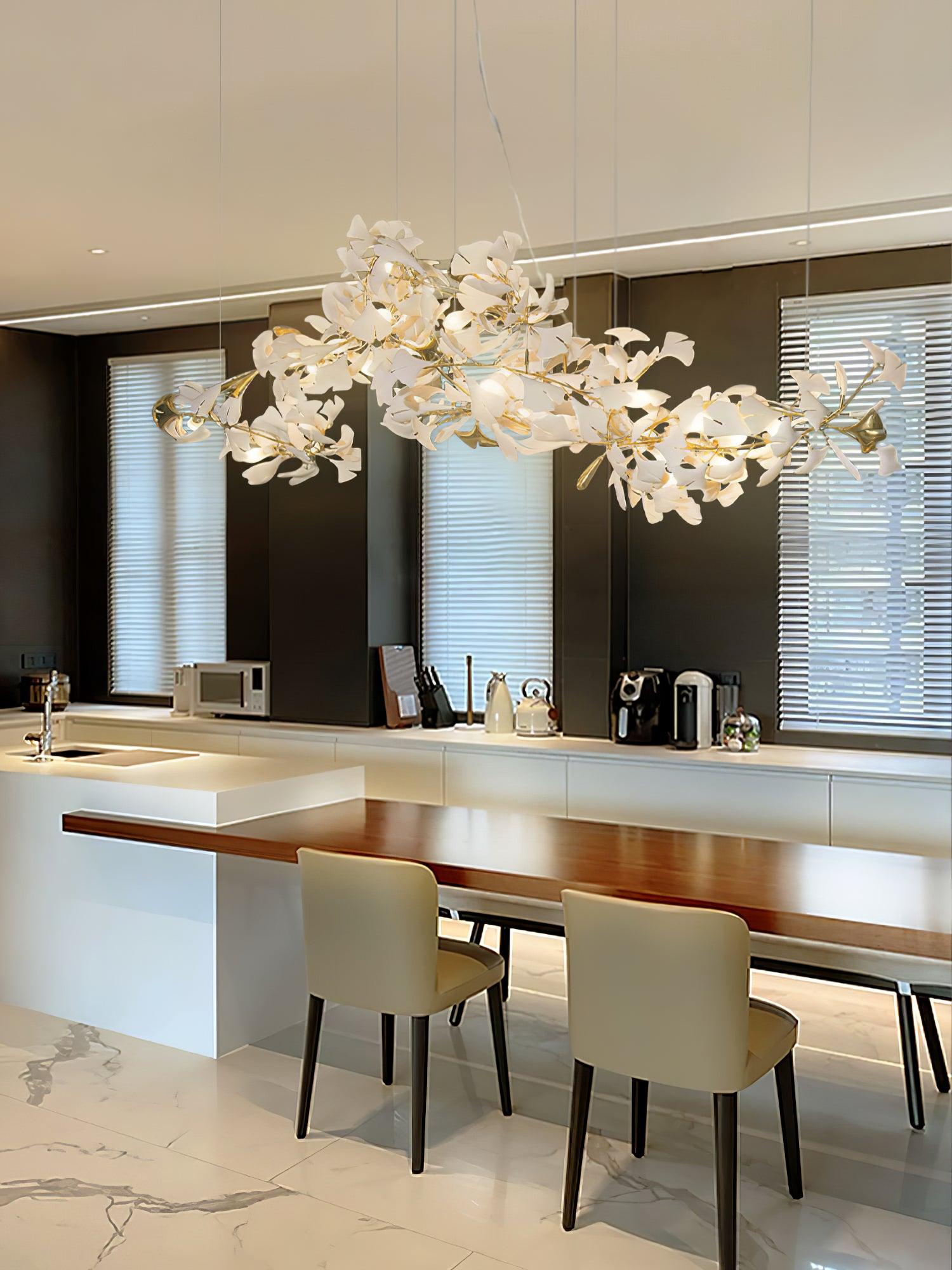 Gingko Chandelier N - Blowlighting