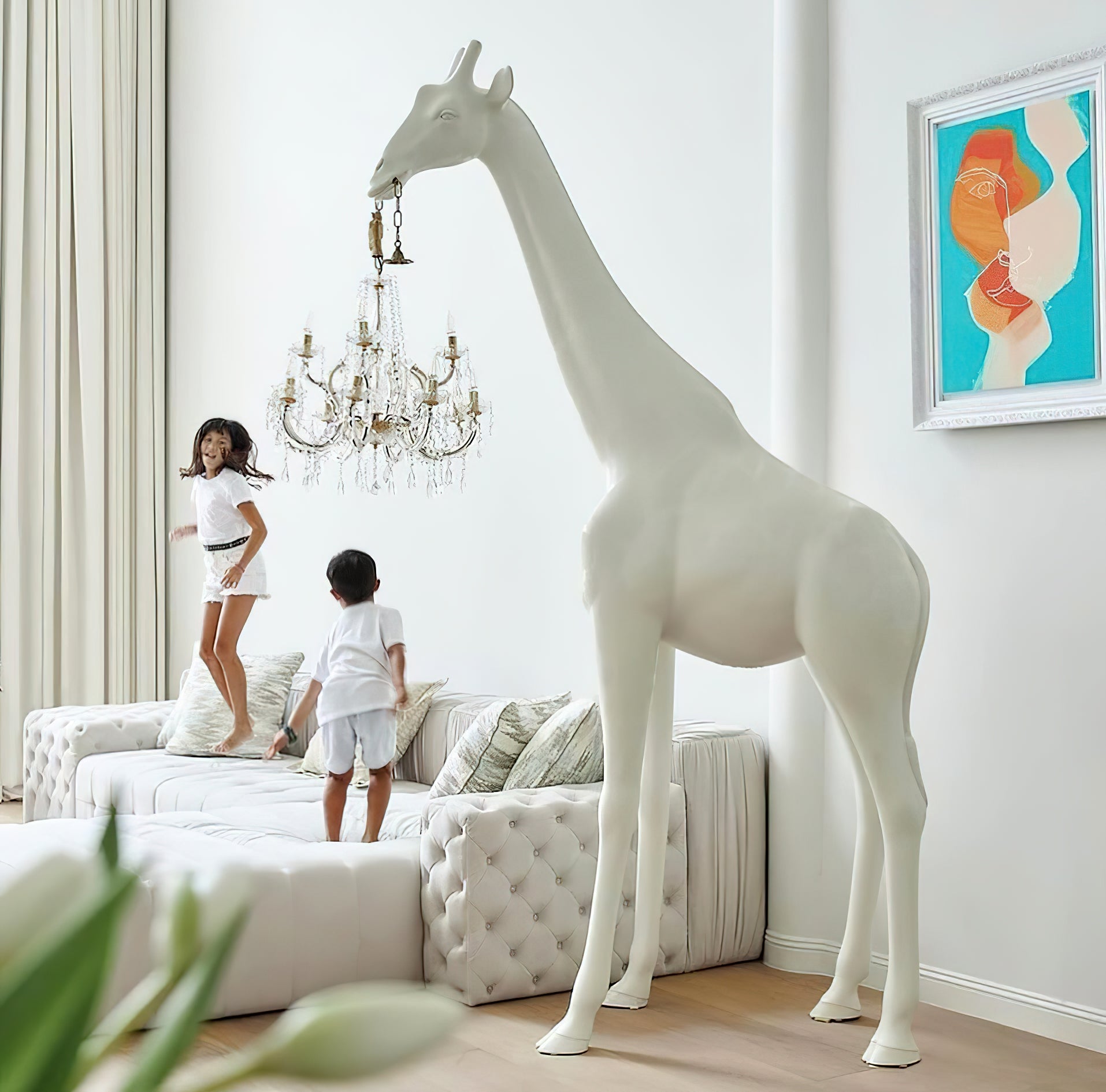 Giraffe Sculpture Floor Lamp - Blowlighting
