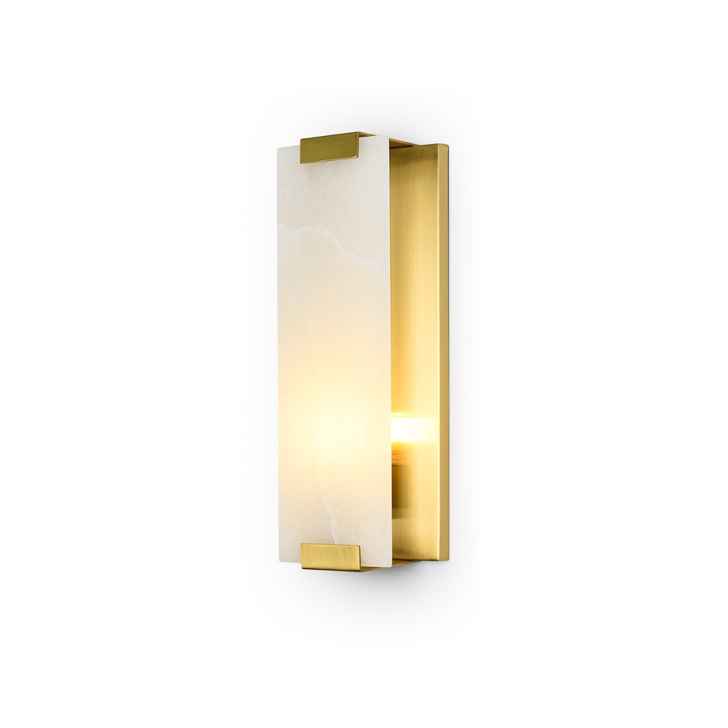 Arrina Rectangular Alabaster Wall Light - Blowlighting