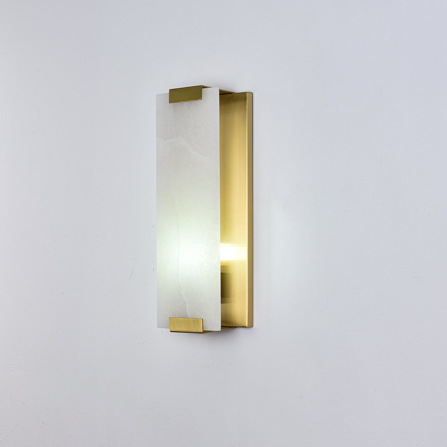 Arrina Rectangular Alabaster Wall Light - Blowlighting