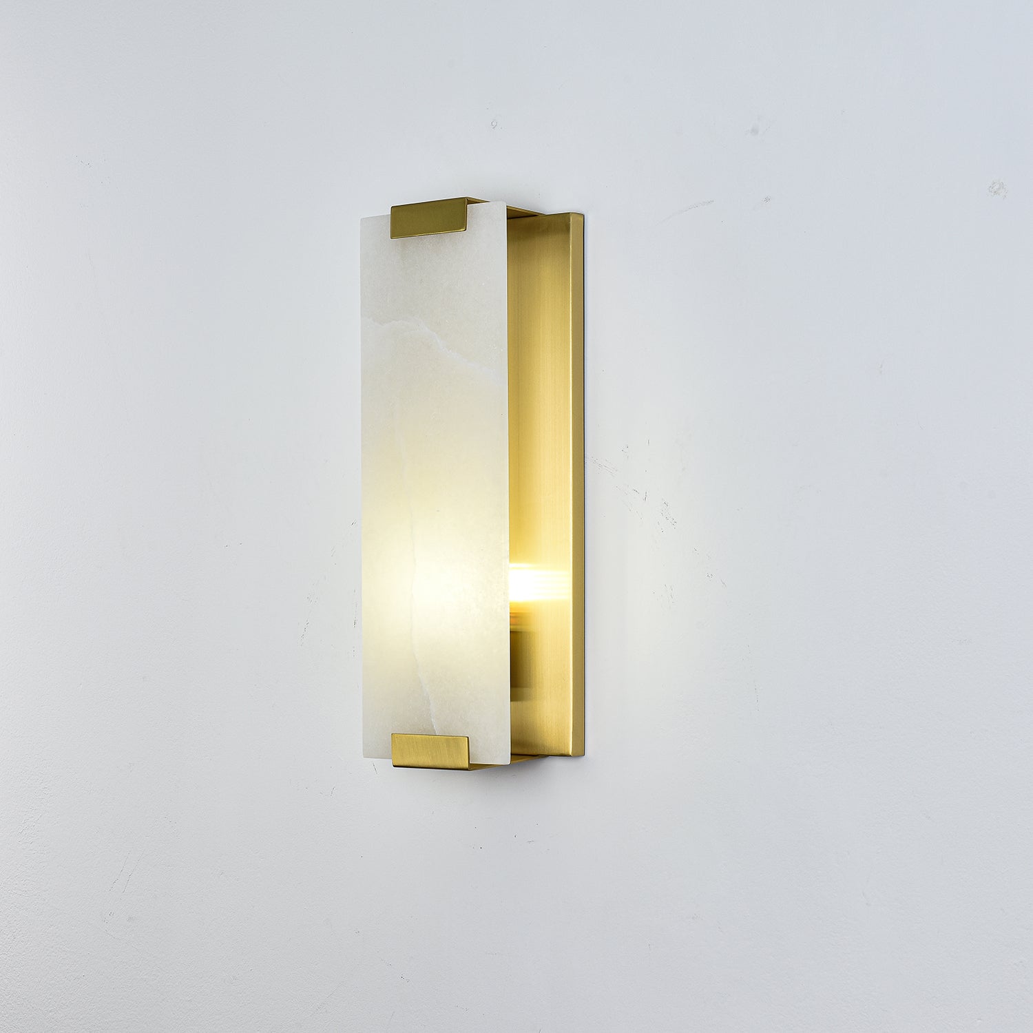 Arrina Rectangular Alabaster Wall Light - Blowlighting