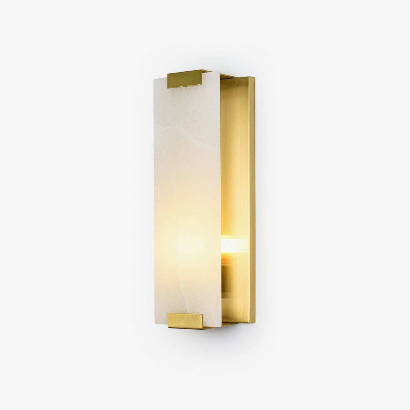 Arrina Rectangular Alabaster Wall Light - Blowlighting