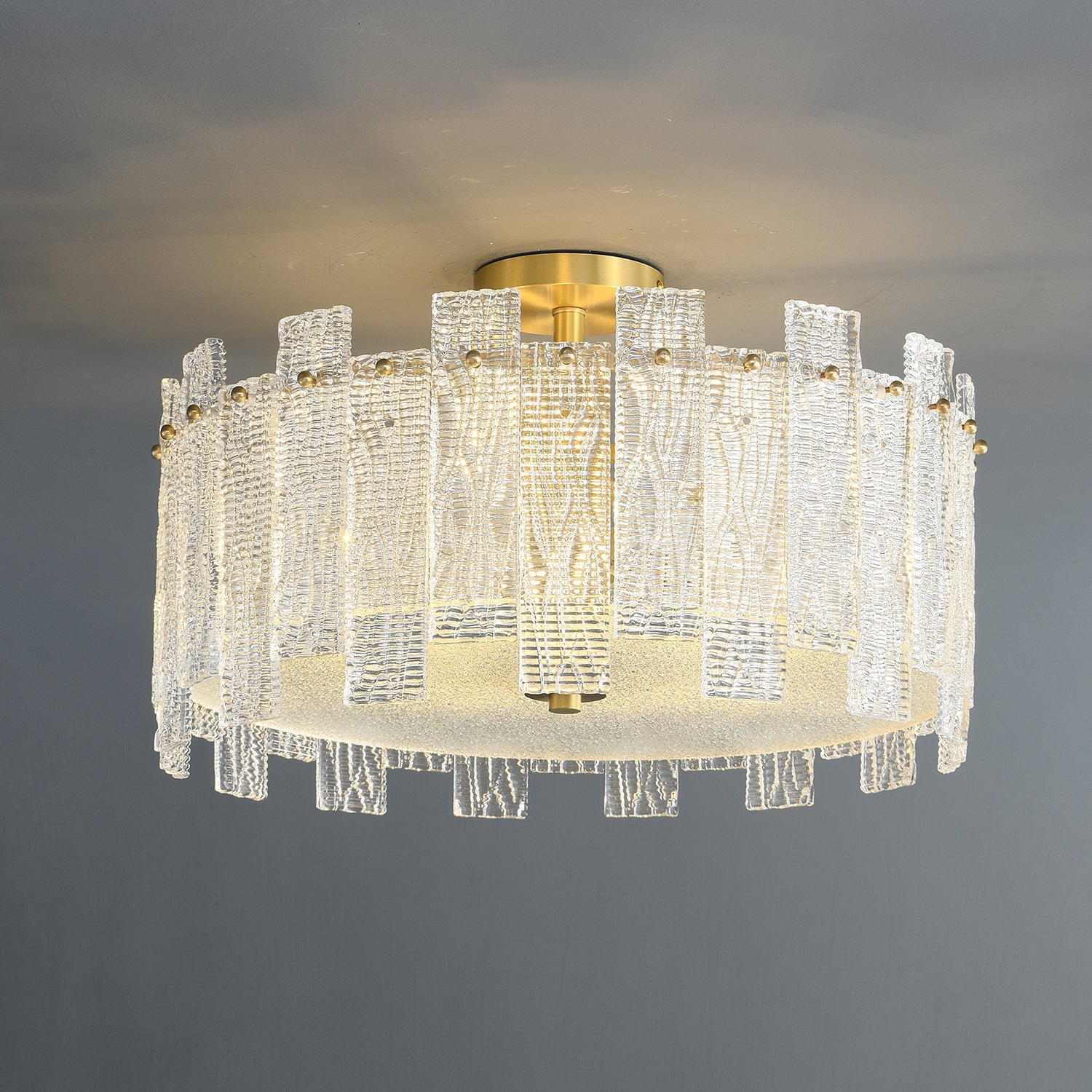 Glacier Cascade Ceiling Light - Blowlighting