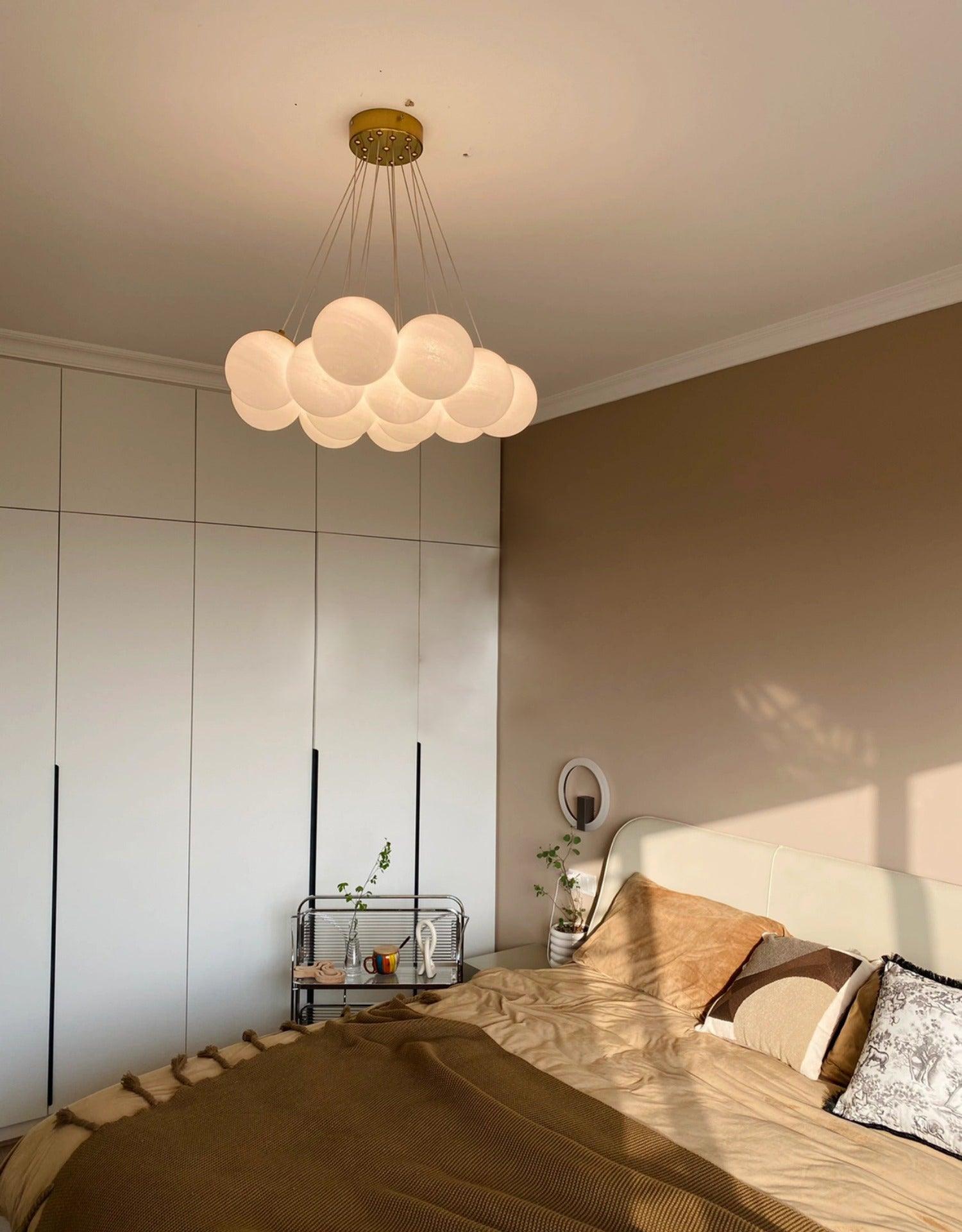 Glass Cluster Chandelier - Blowlighting