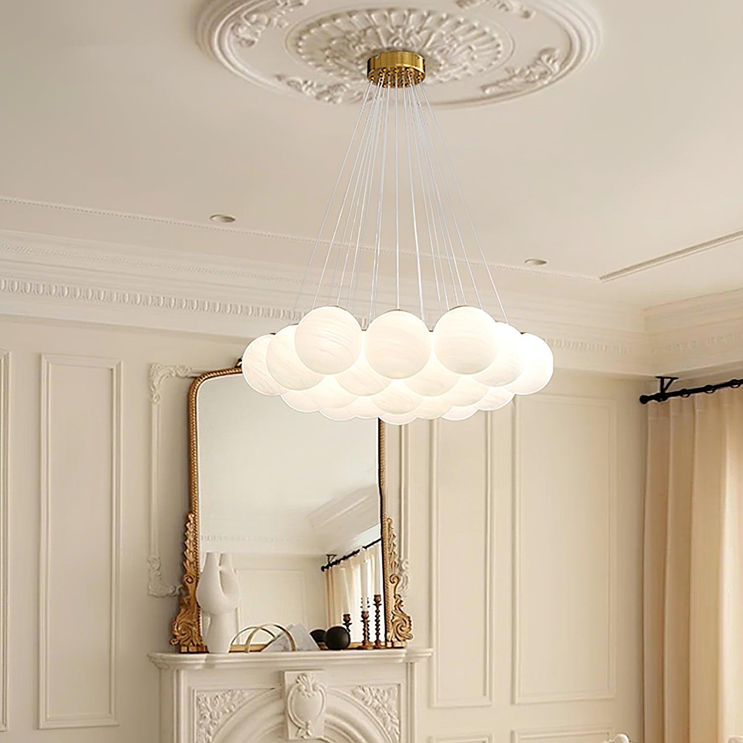 Glass Cluster Chandelier - Blowlighting