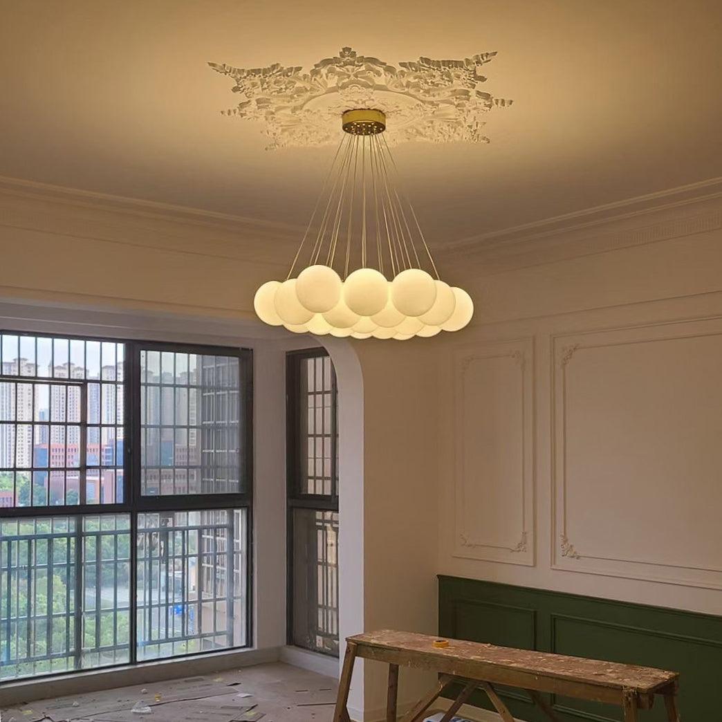 Glass Cluster Chandelier - Blowlighting