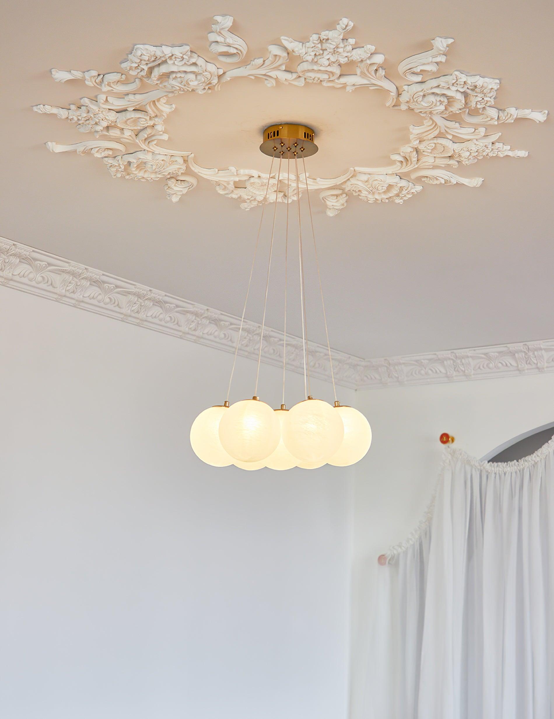 Glass Cluster Chandelier - Blowlighting