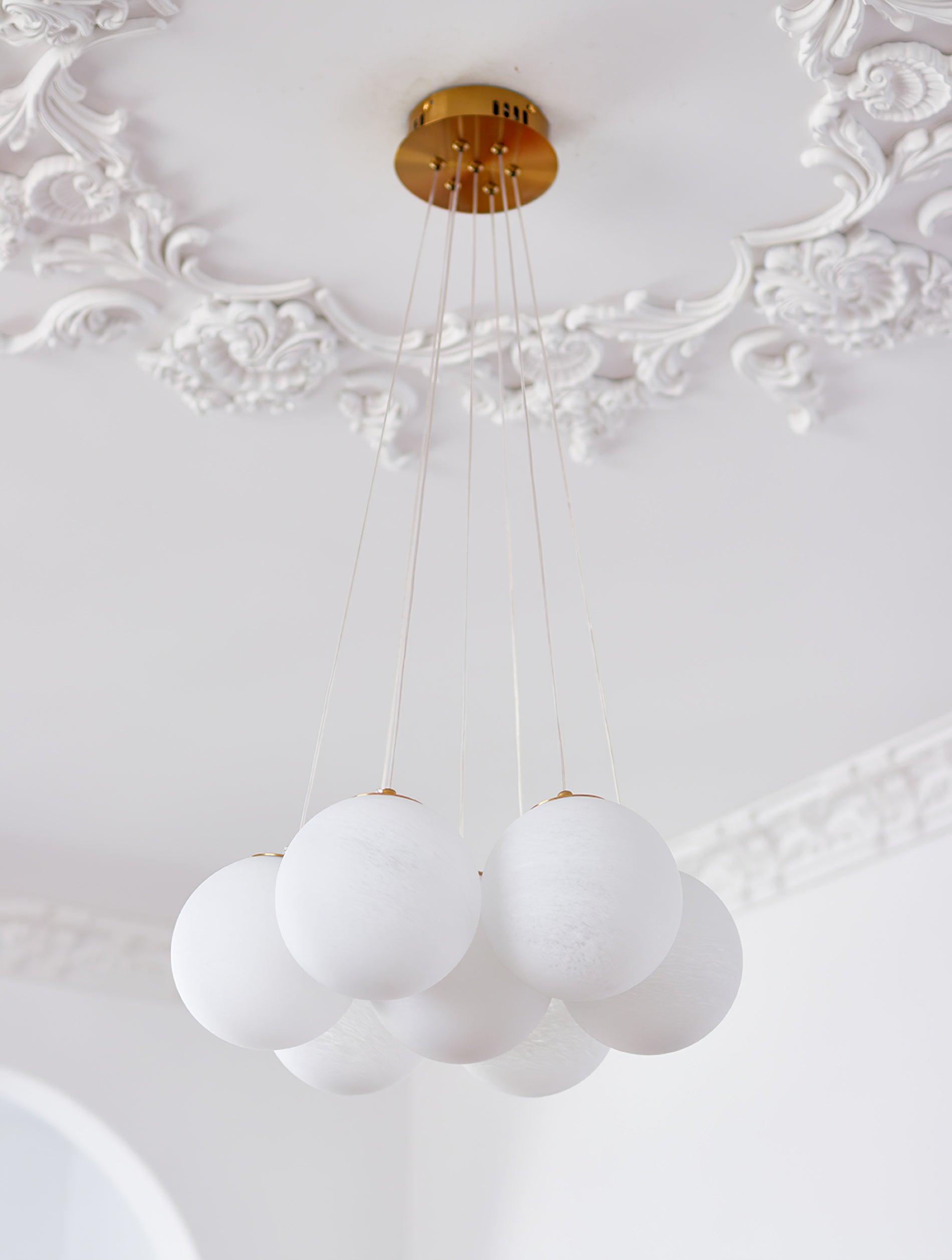 Glass Cluster Chandelier - Blowlighting