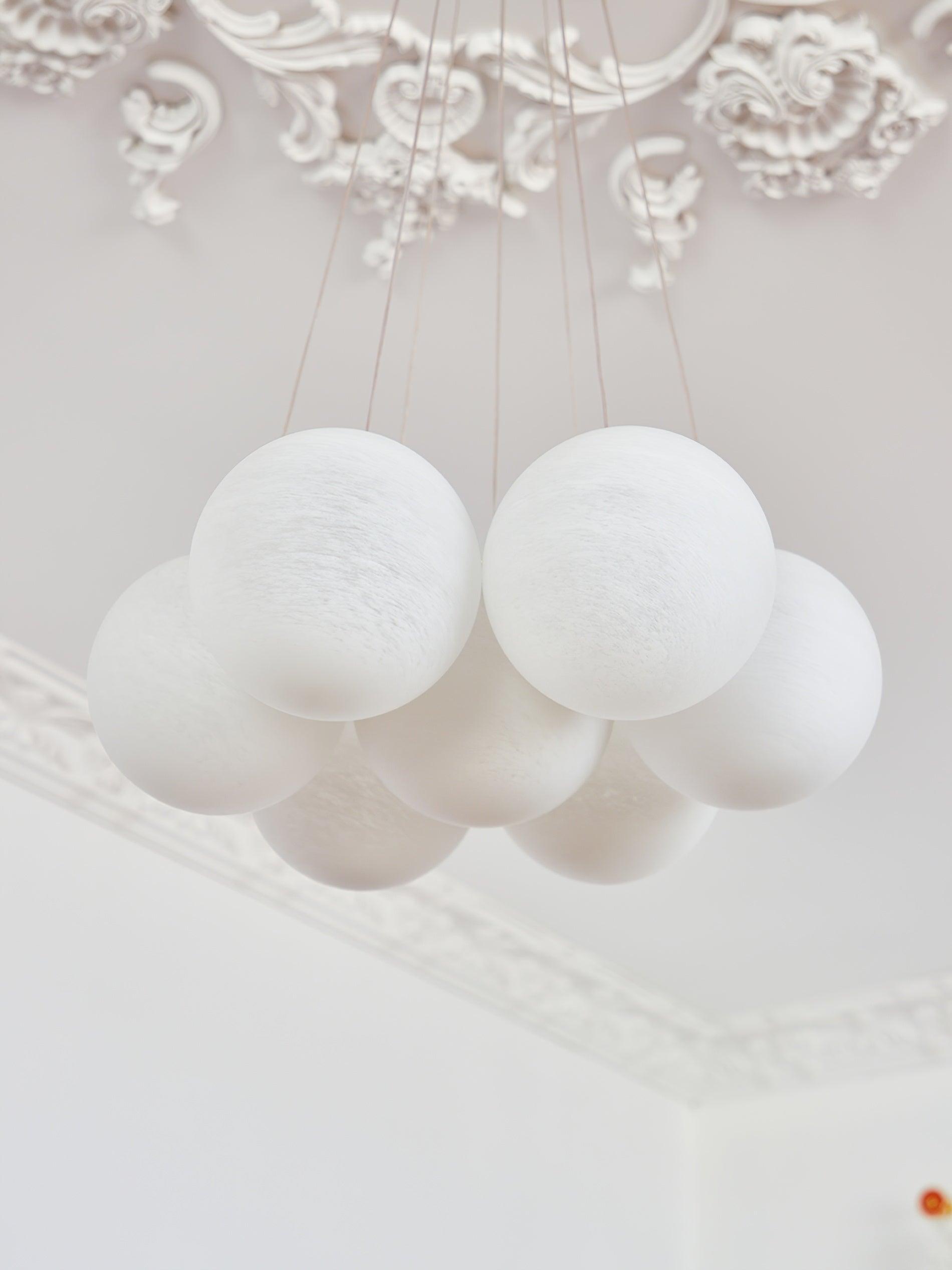 Glass Cluster Chandelier - Blowlighting