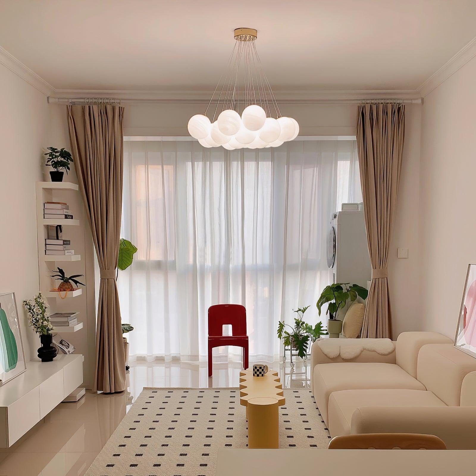 Glass Cluster Chandelier - Blowlighting